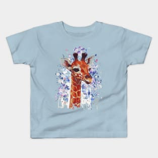 Giraffe - Cute Giraffe - Giraffe Drawing Kids T-Shirt